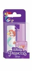 Disney Princess Ariel Mor Oje ve Lip Care Dudak Koruyucu Seti Böğürtlenli