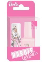 Barbie Girl Pembe Oje ve Lip Care Dudak Koruyucu Seti Orman Meyveli Dudak Bakım Balm