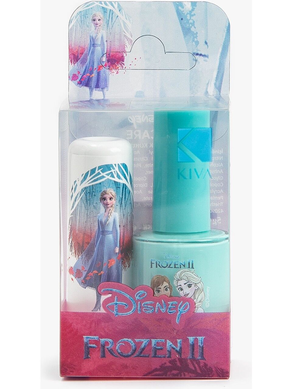 Disney Frozen 2 Oje ve Lip Care Dudak Koruyucu Nemlendirici Seti Çilekli