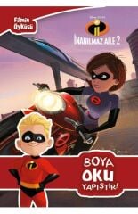 Disney İnanılmaz Aile 2 Boya Oku Yapıştır Sticker Boyama Kitabı