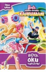 Barbie Video Oyunu Kahramanı Boya Oku Yapıştır Sticker Boyama Kitabı