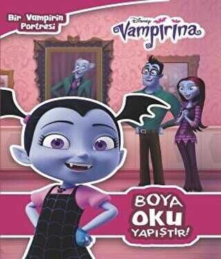 Disney Vampirina Boya Oku Yapıştır Sticker Boyama Kitabı