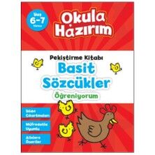 Okula Hazırım Pekiştirme Kitabı Basit Sözcükler Öğreniyorum