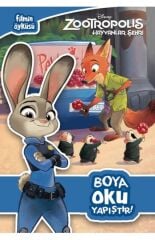 Disney Zootropolis Hayvanlar Şehri Boya Oku Yapıştır Sticker Boyama Kitabı