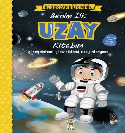Benim İlk Uzay Kitabım Ne Sorsan Bilir Minik Sincap Kitap İngilizce Destekli
