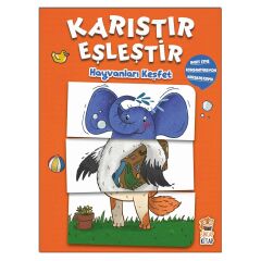 Hayvanları Keşfet - Karıştır Eşleştir Okul Öncesi Kitap -Sincap Kitap
