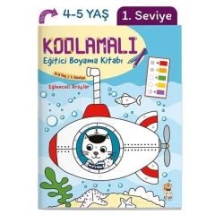 Eğlenceli Araçlar Kodlamalı Eğitici Boyama Kitabı - Sincap Kitap