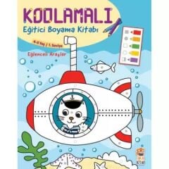 Eğlenceli Araçlar Kodlamalı Eğitici Boyama Kitabı - Sincap Kitap