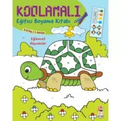 Eğlenceli Hayvanlar Kodlamalı Eğitici Boyama Kitabı - Sincap Kitap