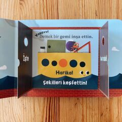 Tonton Tonki ile Şekiller Delikli Sürpriz Pencereli Kitap - Sincap Kitap