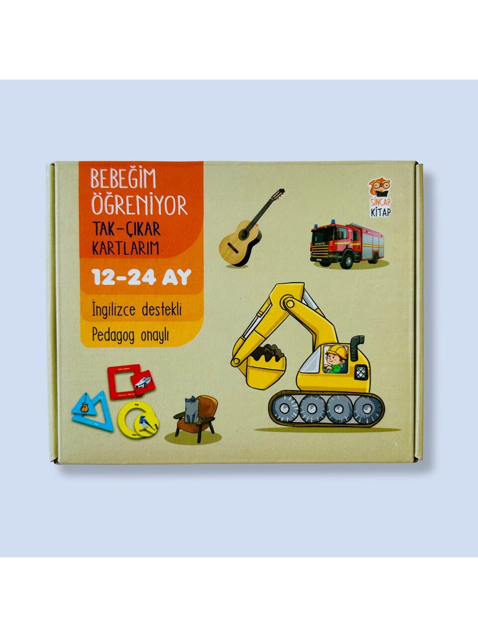 Bebeğim Öğreniyor İlk Kartlarım 12-24 Ay Pedagog Onaylı - Sincap Kitap