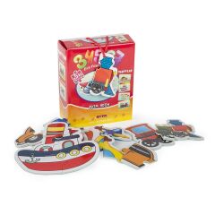 Diytoy Taşıtlar Adım Adım 5'i Bir Kutuda Eva Eğitici Puzzle Yapboz