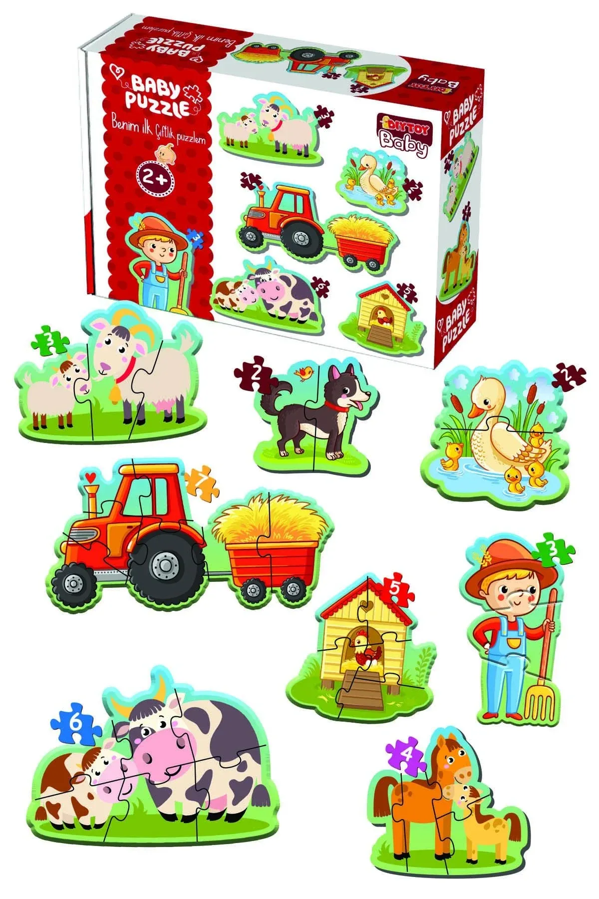Diytoy Baby Puzzle Çiftlik Benim İlk Çiftlik Puzzlem Yapbozum