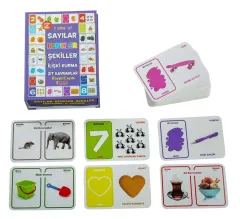 Diytoy Sayılar Renkler Şekiller İlişki Kurma Zıt Kavramlar 5'li Süper Set Hafıza Kartları