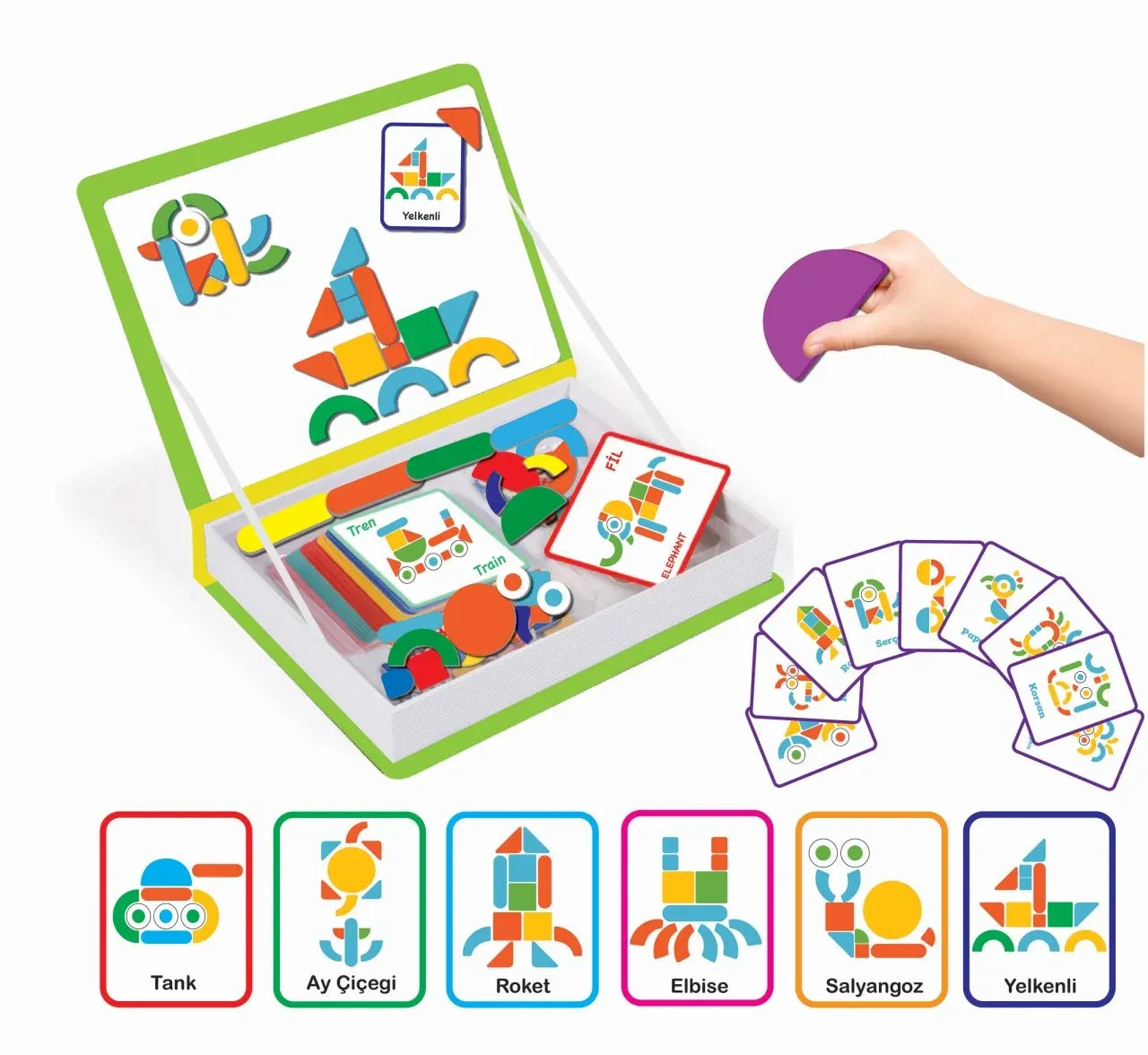 Diytoy Magnet IQ Manyetik Eğlenceli Parçalar Akıl Oyunları Yaratıcı Oyun Seti