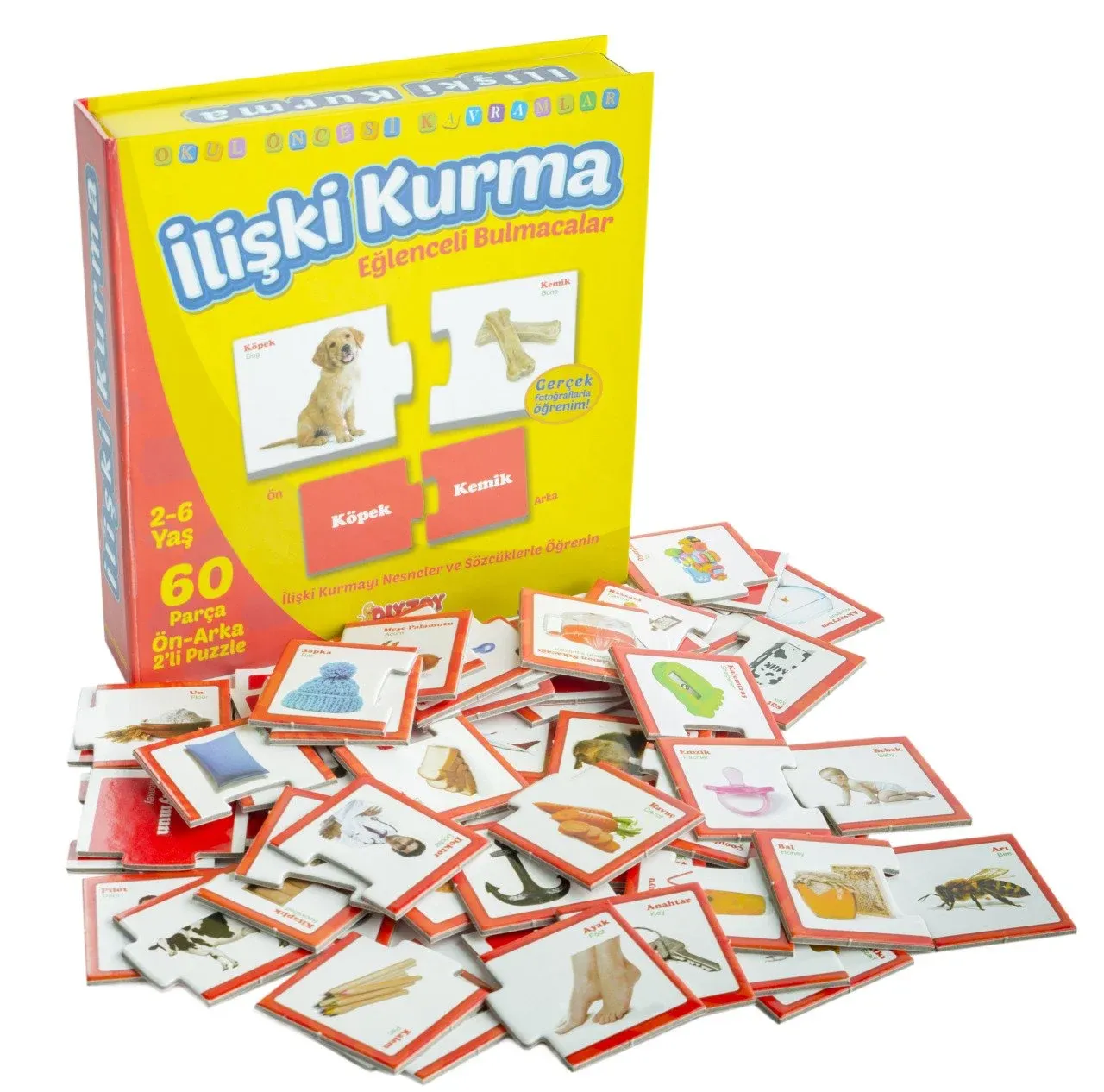 Diytoy İlişki Kurma Eğlenceli Bulmacalar - Eğitici Puzzle 60 Parça