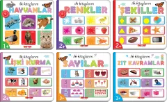 Diytoy İlk Kitaplarım Kavramlar Serisi 6'lı Set Eğitici Kitaplar