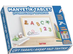 Diytoy Manyetik Tablet Çift Taraflı Ahşap Yazı Tahtası