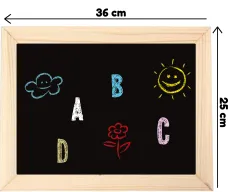 Diytoy Manyetik Tablet Çift Taraflı Ahşap Yazı Tahtası