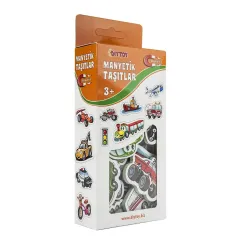 Diytoy Manyetik Taşıtlar 30 Parça Eğitici Magnet Taşıtlar