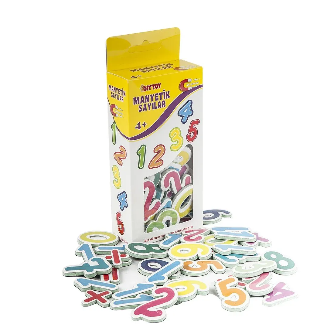 Diytoy Manyetik Sayılar 51 Parça Eğitici Magnet Rakamlar