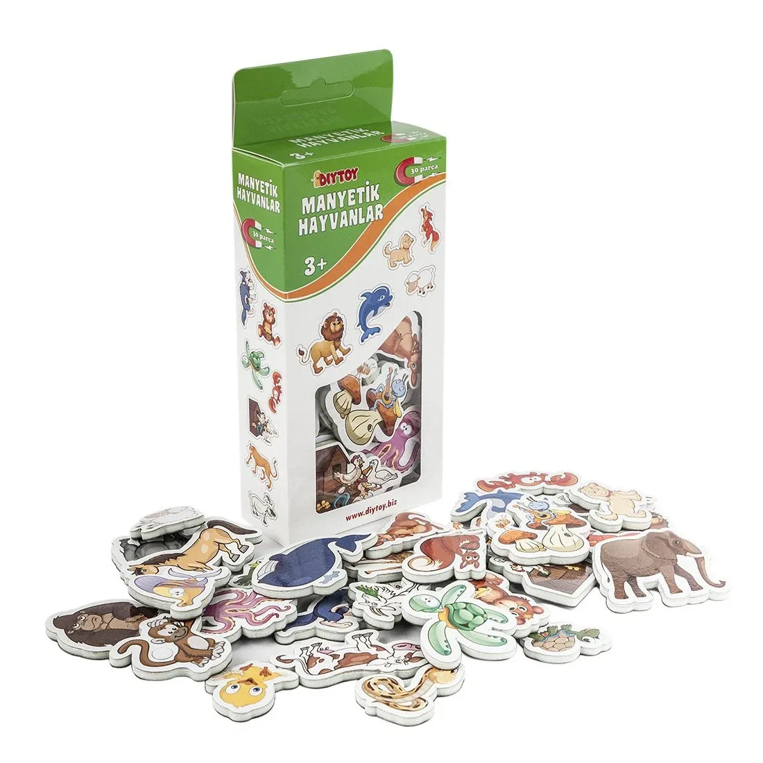 Diytoy Manyetik Hayvanlar 30 Parça Eğitici Hayvanlar