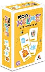 Adel Zıt Kavramlar Eğitici Öğretici Zeka Kartları 24 Kart
