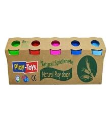 Play-Toys 5'li Natural Doğal Oyun Hamuru 5 x 100 GR