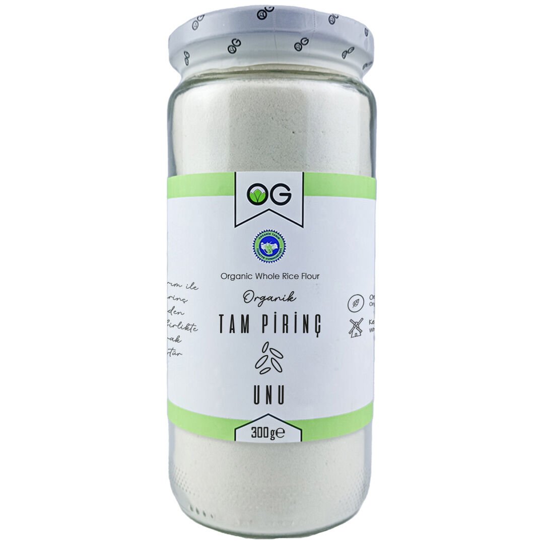 Og Natural Organik Tam Pirinç Unu 300 Gram