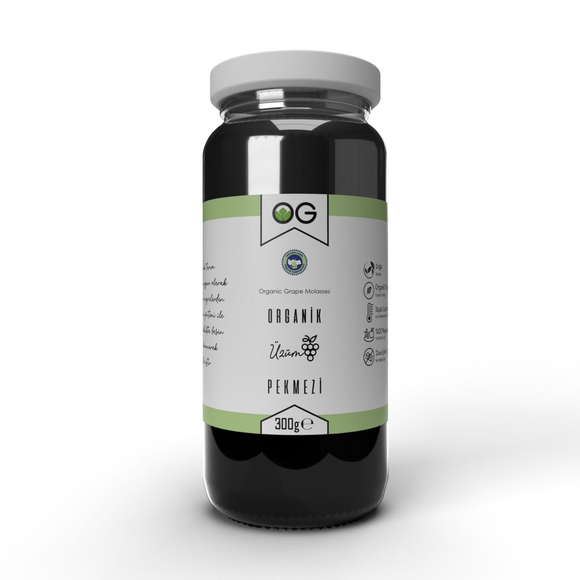 OG Natural Organik Üzüm Pekmezi 300 Gram