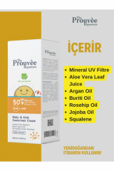 The Prouvee Reponses 50+ SPF Yenidoğan Bebek Çocuk Güneş Kremi 100ml