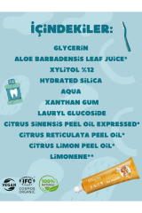 The Prouvee Reponses Organik Florürsüz Bebek ve Çocuk Diş Macunu Portakallı 35ml +1 Yaş