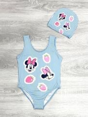 Minnie Boneli Kız Çocuk Bebek Mayo Takımı